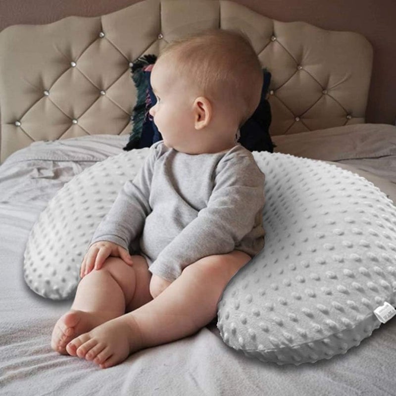 iEvolve Minky Nursing Pillow Cover Breast Feeding Pillow Cover Slipcover U Shape for Baby Boy Girl,Cover Only(Black) - Image 5